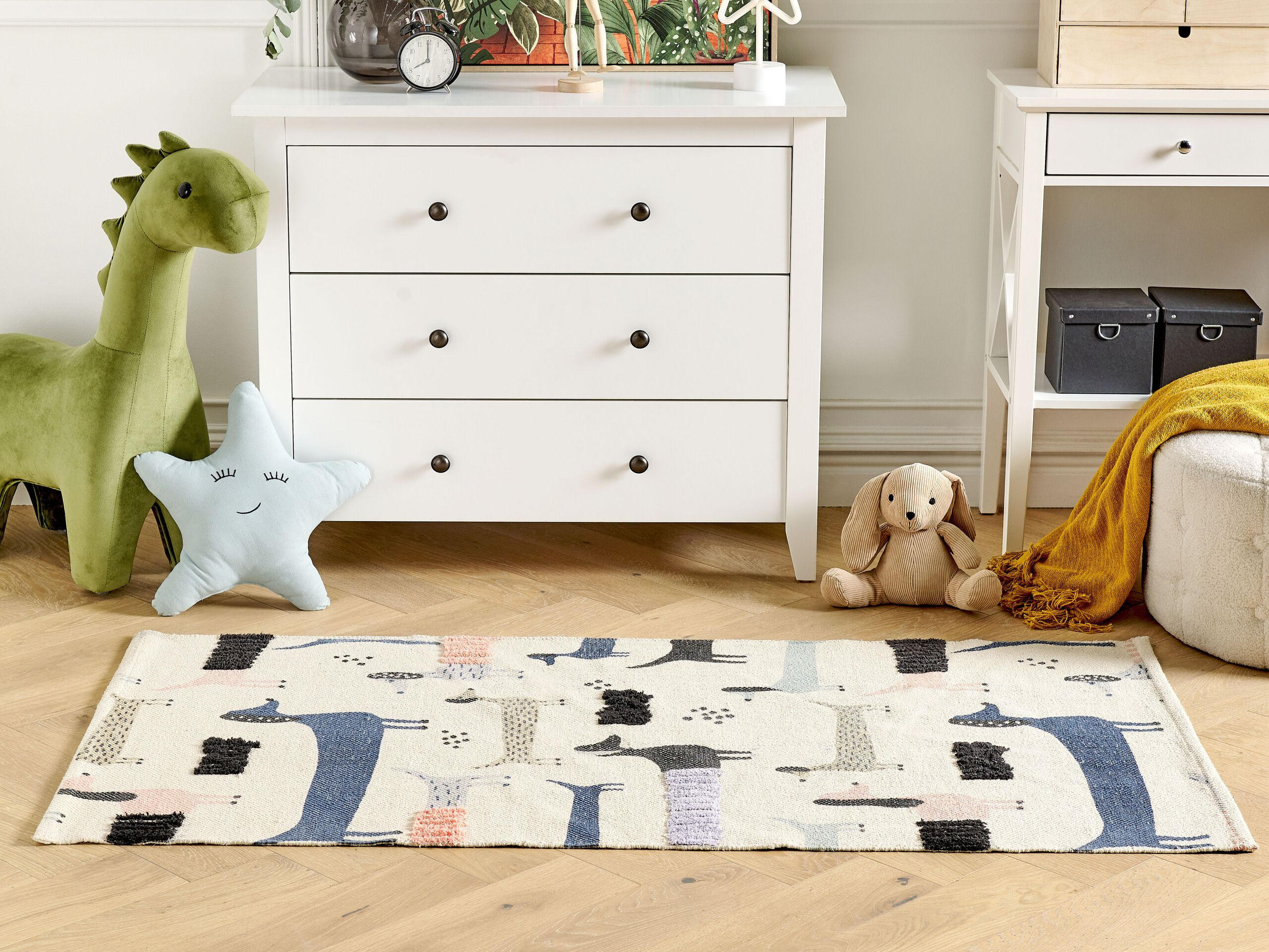 KINDERTEPPICH Temiaj 150/80 cm - Multicolor, Textil (80/150cm) - Beliani