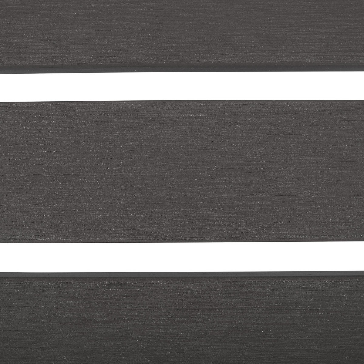 FUSSHOCKER Kunstholz dunkelgrau Adirondack - Grau, Kunststoff (50/34/43cm) - Beliani
