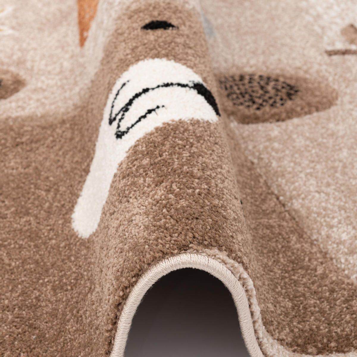 KINDER TEPPICH MAUI KIDS FUCHS UND BÄR - Braun, Textil (80/150cm) - Pergamon