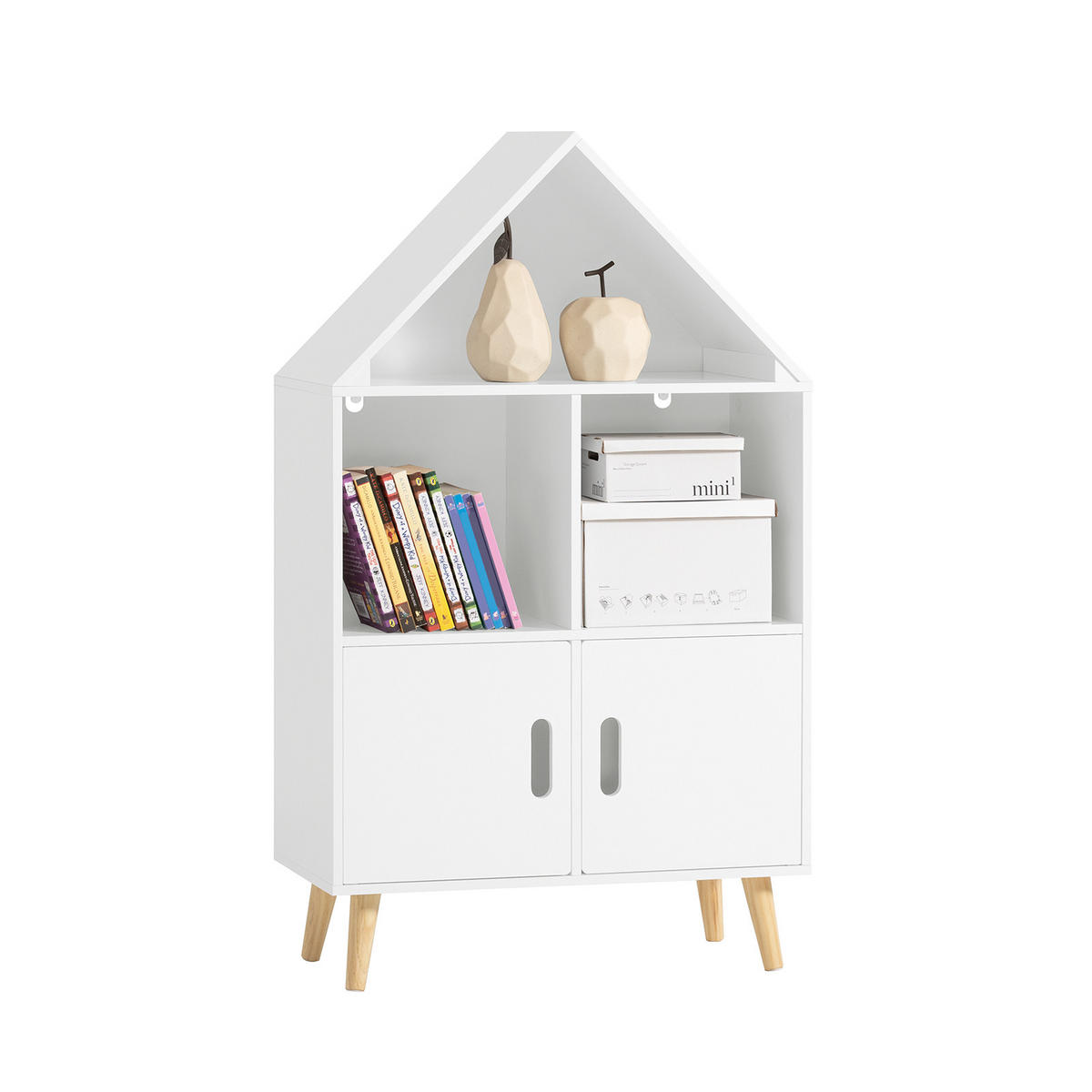 KINDERREGAL Weiß - Weiß, Holz/Holzwerkstoff (60/103/30cm) - SoBuy
