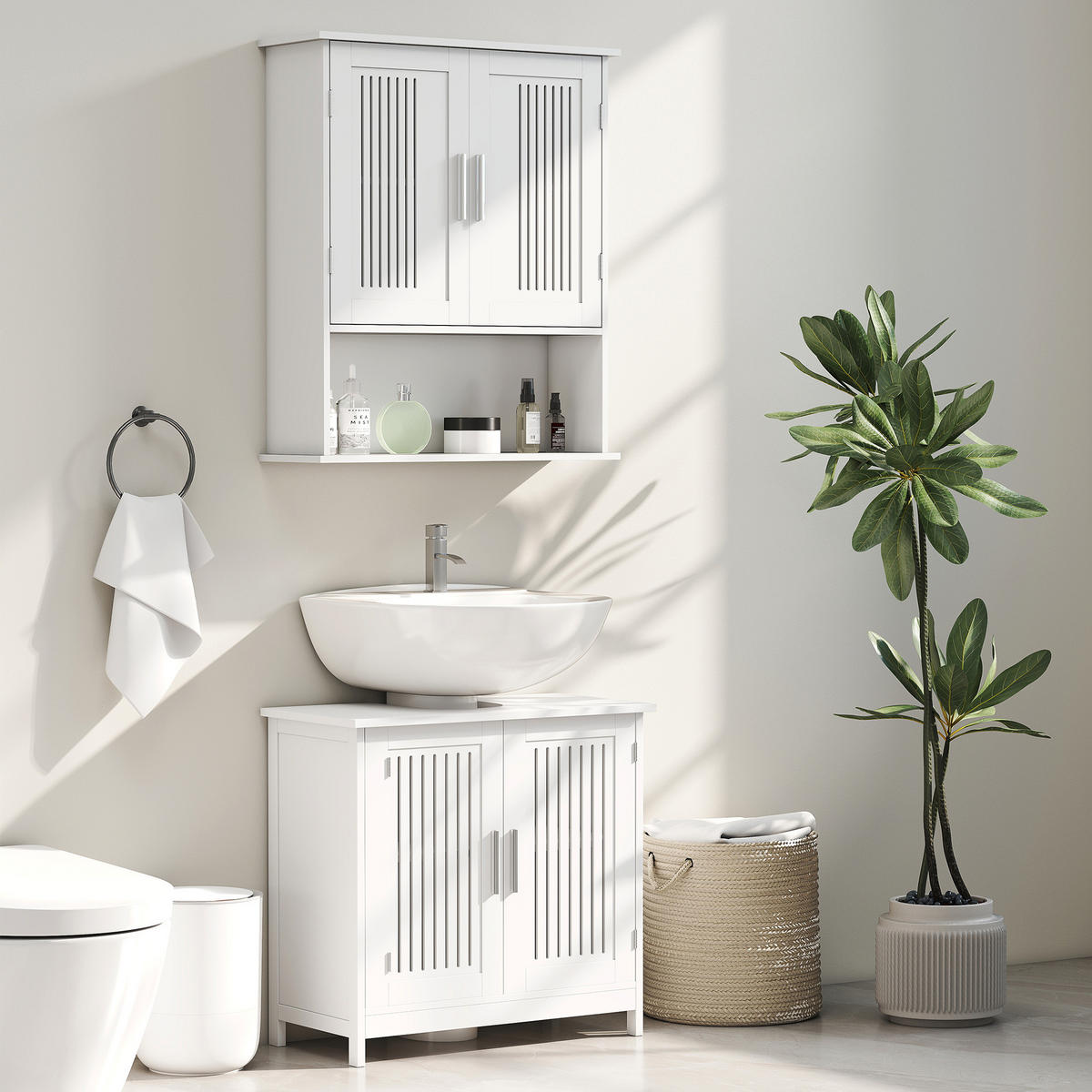 HÄNGESCHRANK Weiß 1 Stück - Weiß, Kunststoff (60/60/30cm) - GiPP