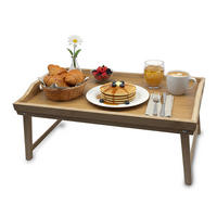 NOČNÝ stolík - svetlohnedá, drevo - Relaxdays