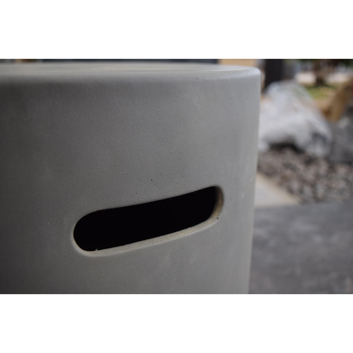 ABDECKUNG für 5 kg Gasflaschen in Beton-Optik dunkelgrau - Grau, Stein (40/50/40cm) - Elementi