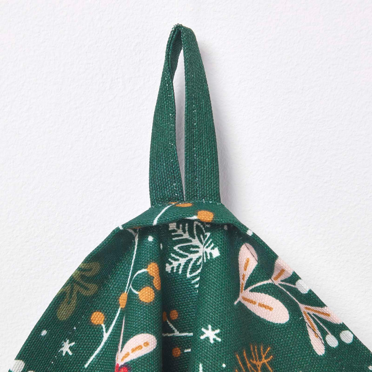 GESCHIRRTÜCHER 3er-Set, Motiv Weihnachtswald, 100% Baumwolle - Grün, Textil (50/70cm) - Homescapes