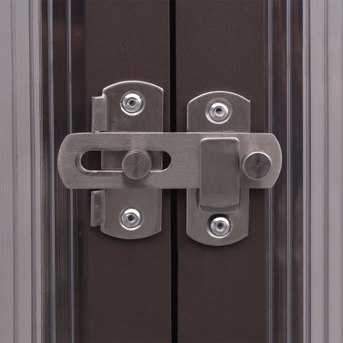 GEWÄCHSHAUS Aluminium 240/211/232 Cm - Braun, Kunststoff (210/230/240cm) - vidaXL