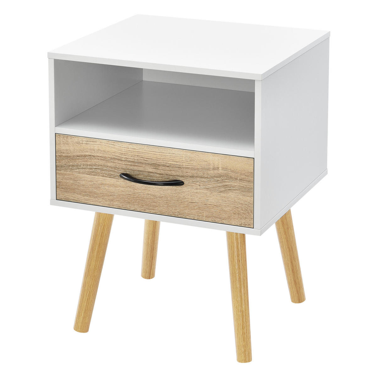 BEISTELLTISCH Gävle - Eichefarben/Naturfarben, Holz/Holzwerkstoff (40/42/57cm) - [en.casa]