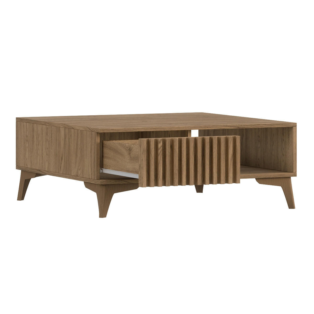 COUCHTISCH Esteban Holz - Braun, Holzwerkstoff (80/80/32cm) - Petits-meubles