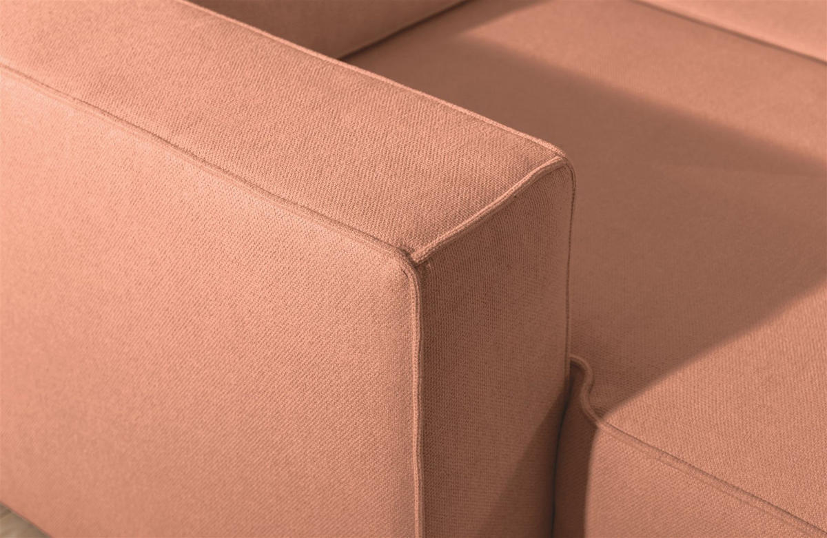SESSEL Waldo In Brooklyn - Rosa, Holzwerkstoff/Textil (101/80/92cm) - Fun Möbel