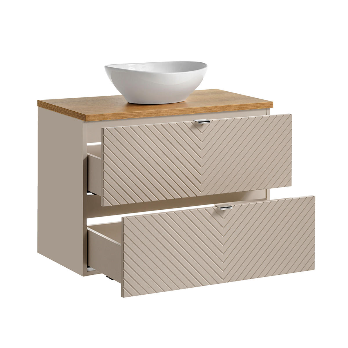 WASCHTISCH 80.4cm Manoa Kaschmir - Beige, Holzwerkstoff (80.4/59/40cm) - Petits-meubles