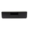 TV-MÖBEL mit 3 klappbaren türen und 1 offenem fach - vanguard 160/29,5/42 cm - Schwarz, Holzwerkstoff (29.5/42/160cm) - Calicosy