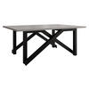 2-IN-1 COUCHTISCH UND ESSTISCH Xena Bis - Hellgrau/Schwarz, Holzwerkstoff/Metall (70/100/45cm) - MIRJAN24