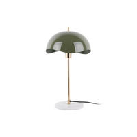 TISCHLAMPE Waved Dome 30/30/56 cm - Grün, Metall (30/30/56cm) - Leitmotiv