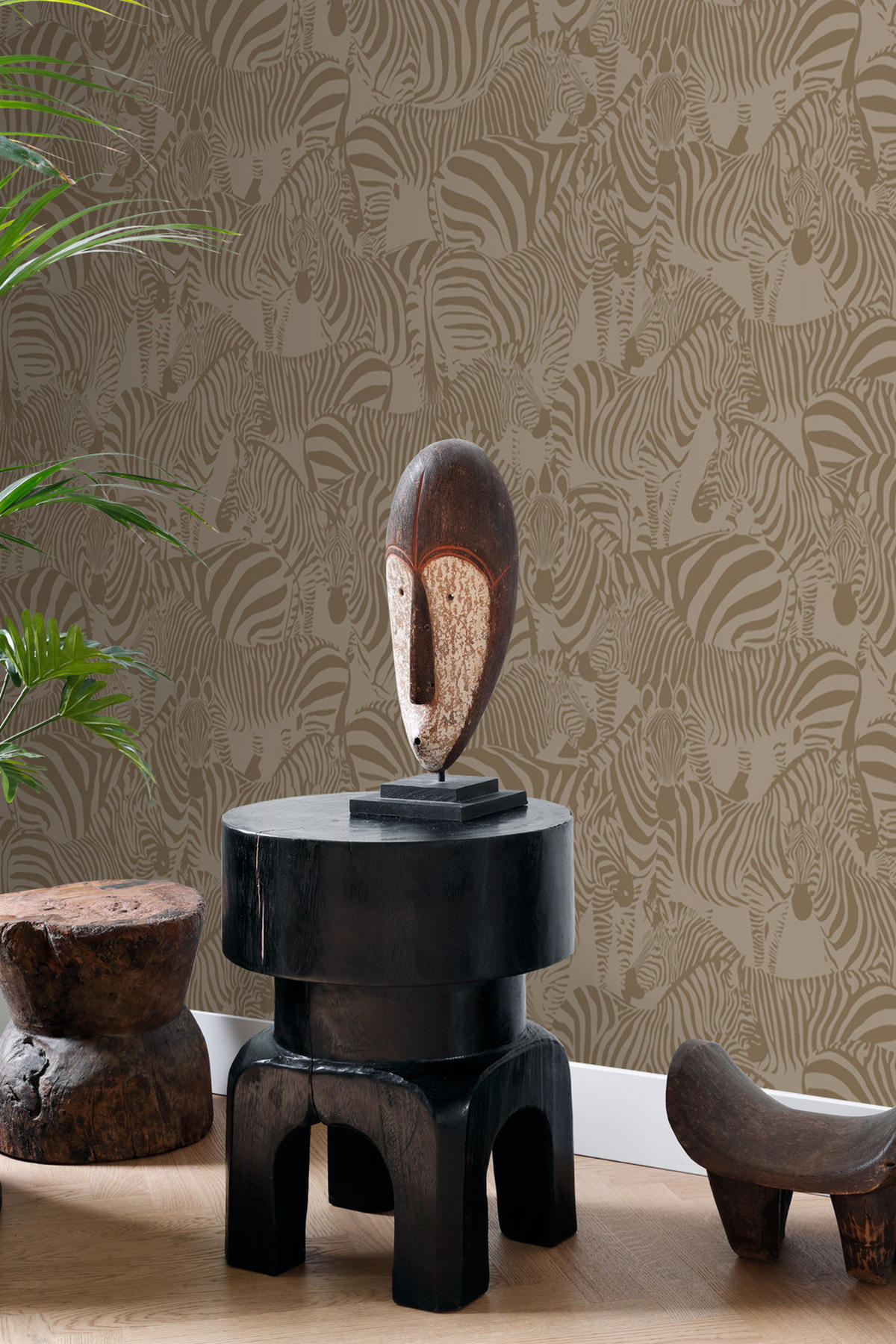 TAPETE Zebras 50 x 900 cm - Beige, Papier (50/900cm) - Origin Wallcoverings