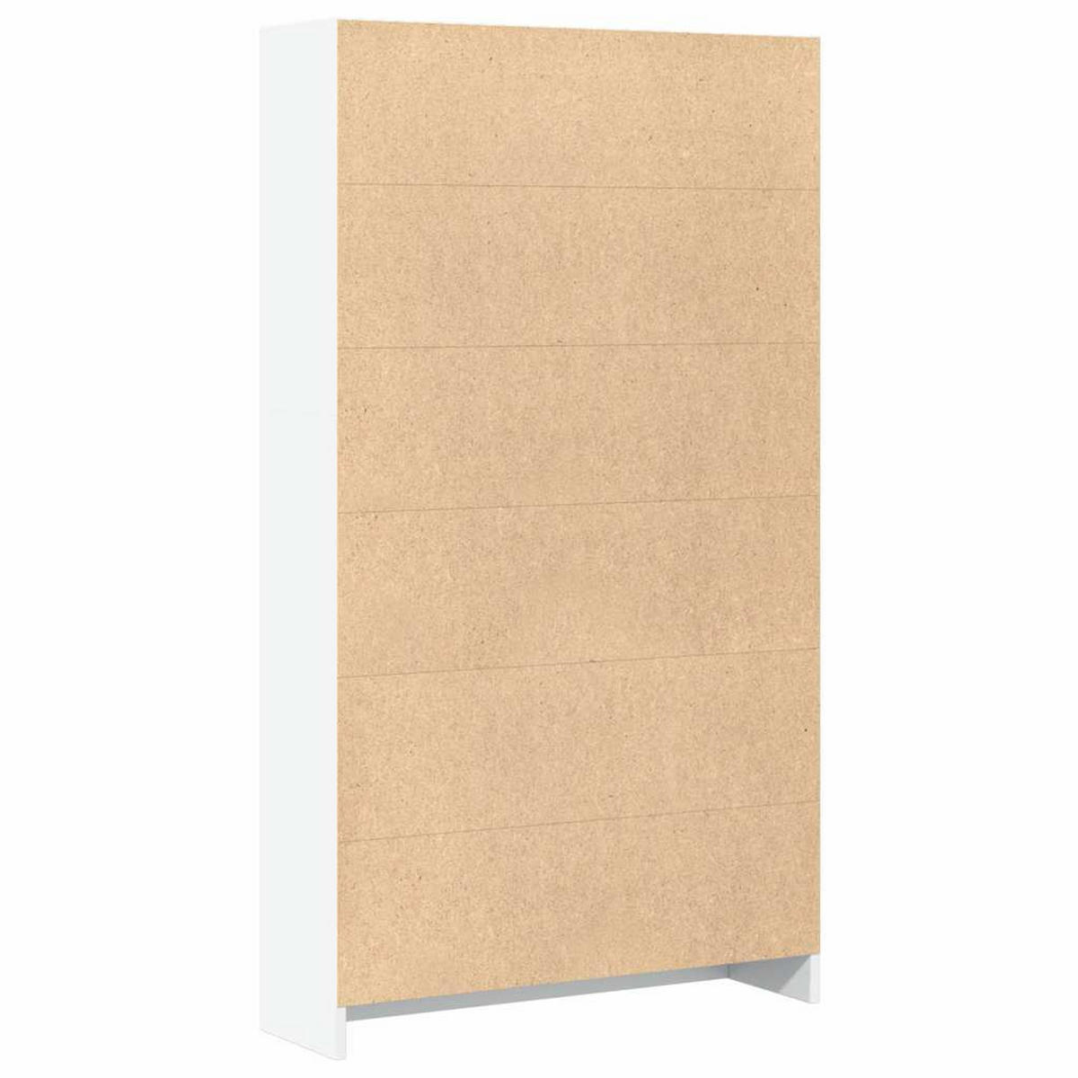 BÜCHERREGAL mit 4 Fächern 80/24/143 cm aus Holzwerkstoff Weiß - Weiß, Holz (80/143/24cm) - vidaXL