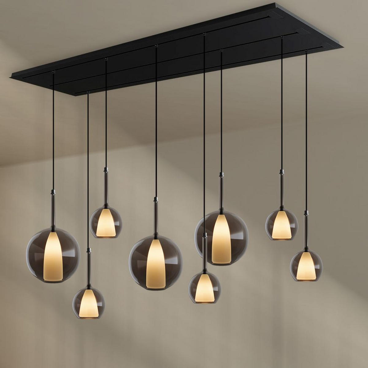 HÄNGELEUCHTE Belluna Klar Ø 24cm - Klar, Glas (24/24/45cm) - s.luce