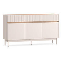 SIDEBOARD Dunea Cashmere / Eiche Cremona Torro 154 / 40 / 85 cm - Kaschmir/Creme, Holz/Holzwerkstoff (154/85/40cm) - Feldmann-Wohnen