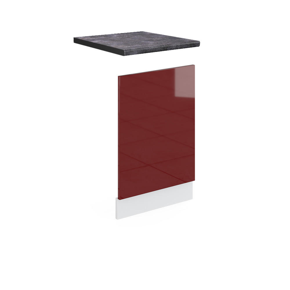 Vicco PŘEDNÍ PANEL R-Line Červená vysoký lesk 45 cm , PD Antracit