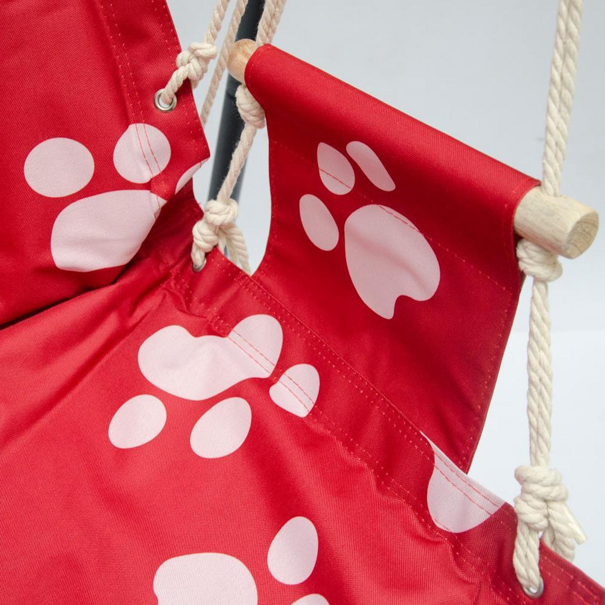 HÄNGESESSEL inkl. Gestell, bis 100kg, Rot - Rot, Textil (85/160/80cm) - Amanka