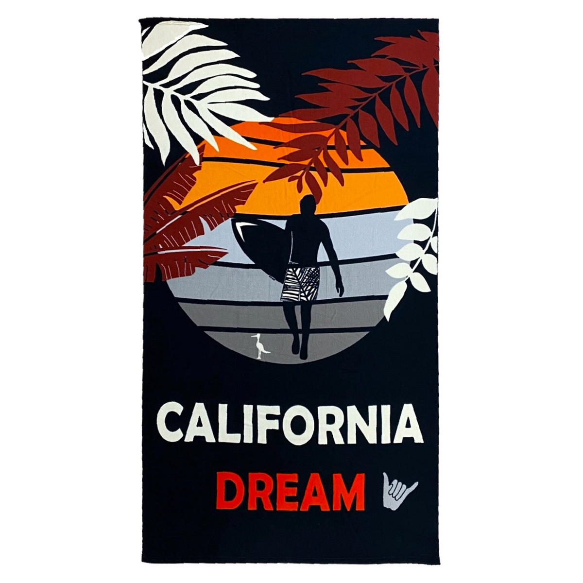 MIKROFASER-STRANDTUCH Malibu Dream 90x170 250g/m² - Orange, Textil (90/170cm) - LE COMPTOIR DE LA PLAGE