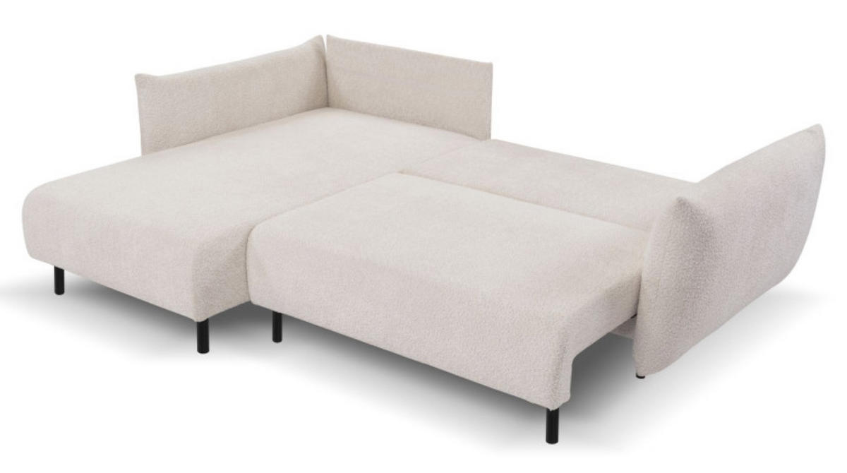 ECKSOFA Beige DELI Mit Schlaffunktion Links - Beige, Textil (257/171cm) - Sepro Meble