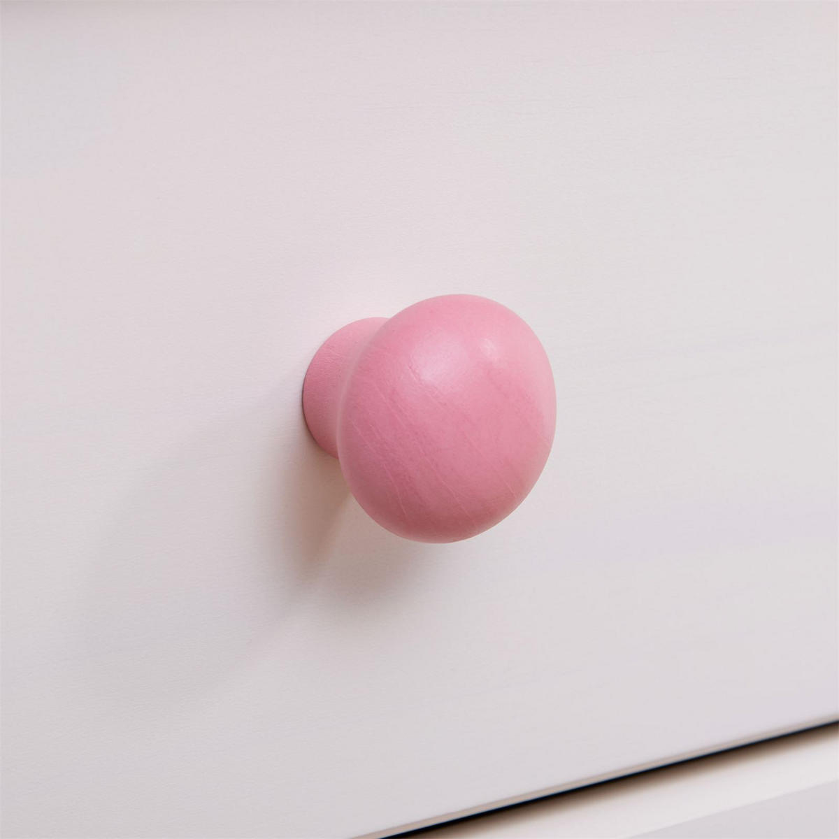 KOMMODE RONDO - Weiß/Rosa, Holz (79/74/35cm) - IDIMEX