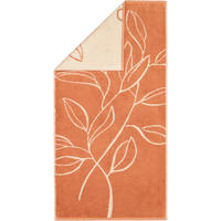 HANDTÜCHER ATELIER FLORAL 6239 KUPFER - 33 - Orange, Textil (50/100cm) - Cawoe