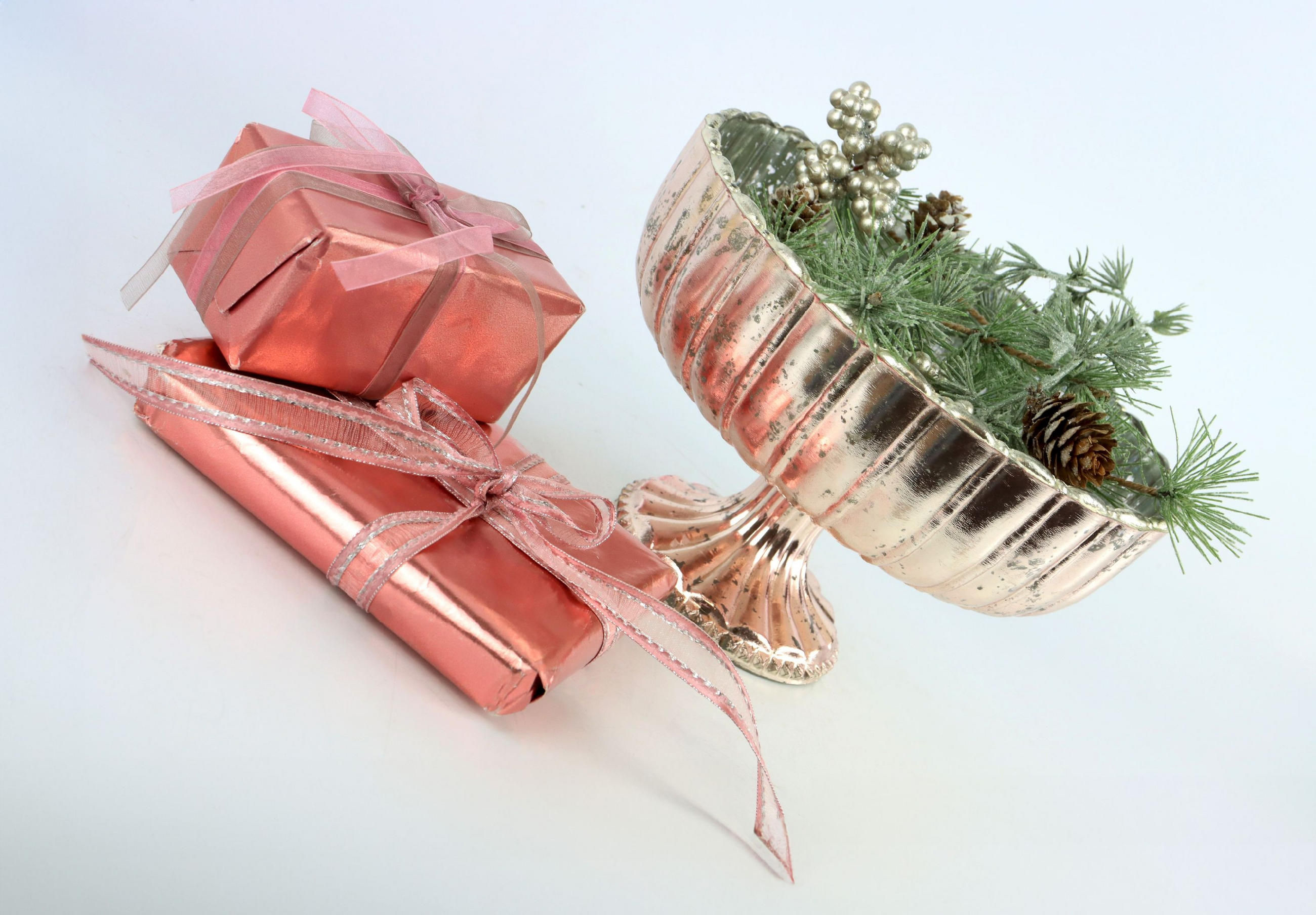 DEKOSCHALE Biarritz Ø21 cm - Rosa, Glas (21/13cm) - FURNARO