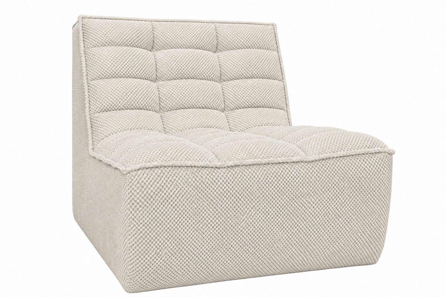 SESSEL, Loungesessel, Plüschstoff Pop, Beige, LAZY - Beige, Holz (80/76/93cm) - Kaiser Möbel