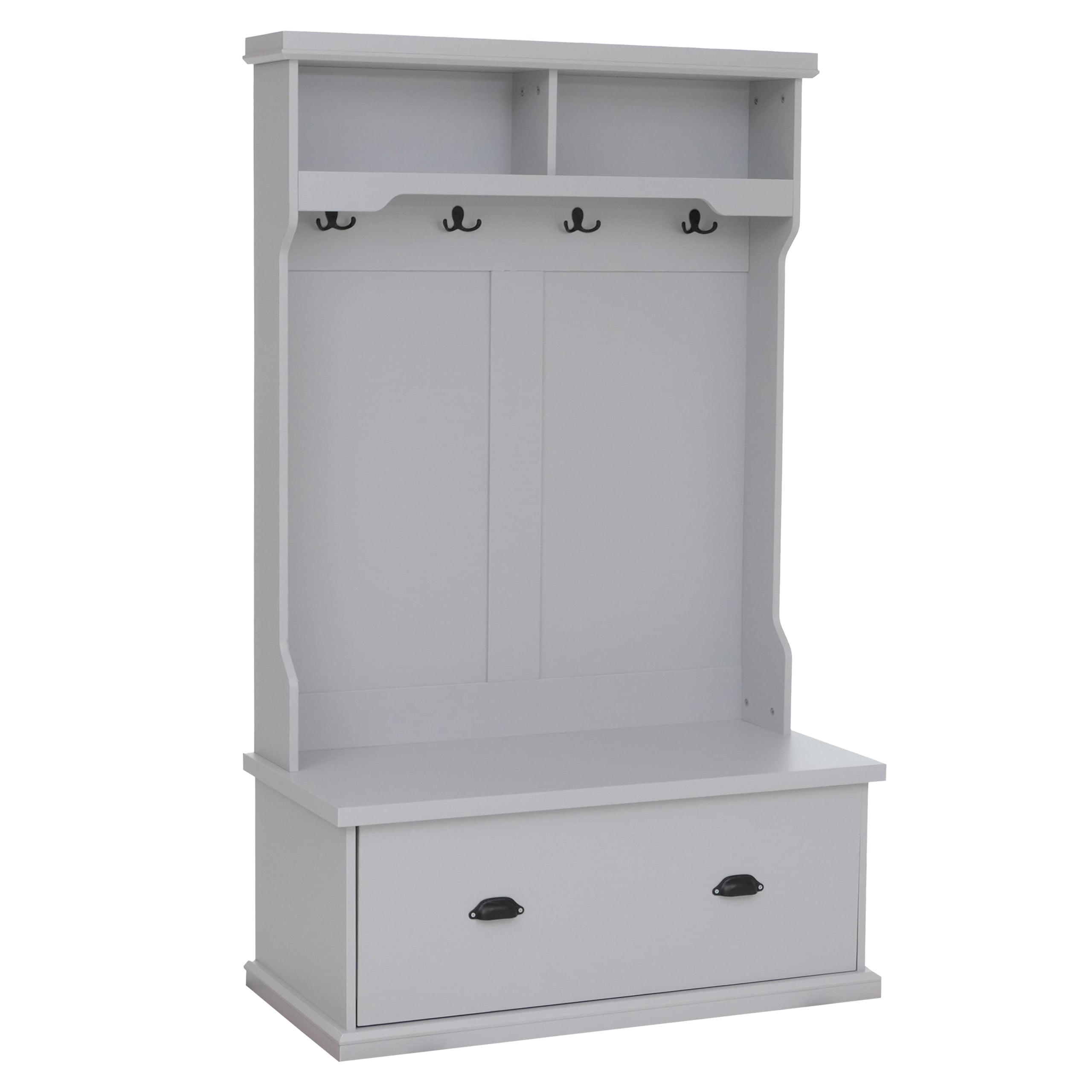 GARDEROBE Hellgrau - Hellgrau, Holz (100/163/47cm) - MCW