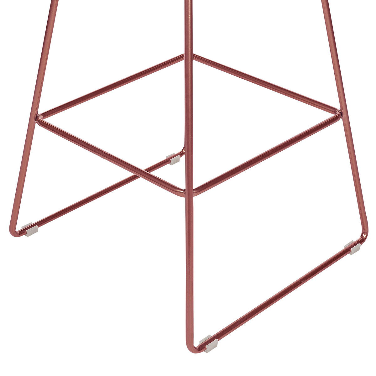 BARSTUHL 2er-Set Metall Roségold Fredonia - Roségold, Textil/Metall (50/97/49cm) - Beliani