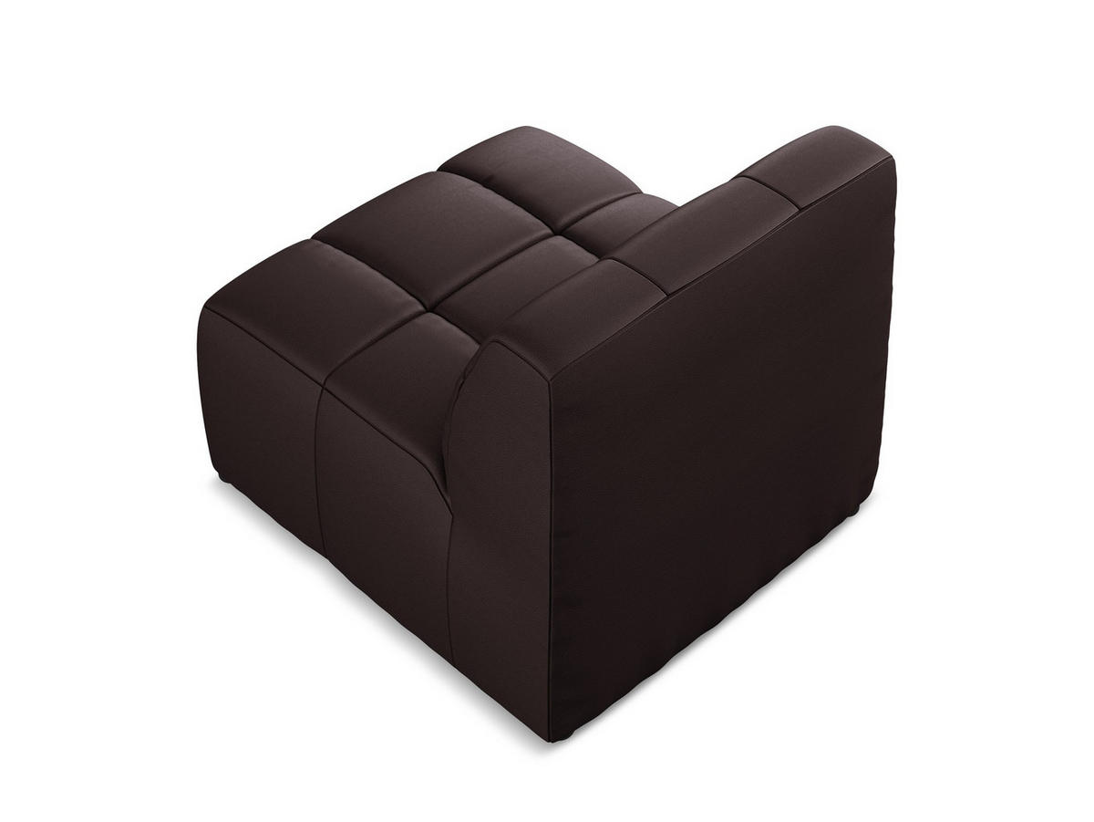 SOFAELEMENT Kunstleder Violett - Pflaume/Schwarz, Holzwerkstoff/Kunststoff (75/77/90cm) - Makamii