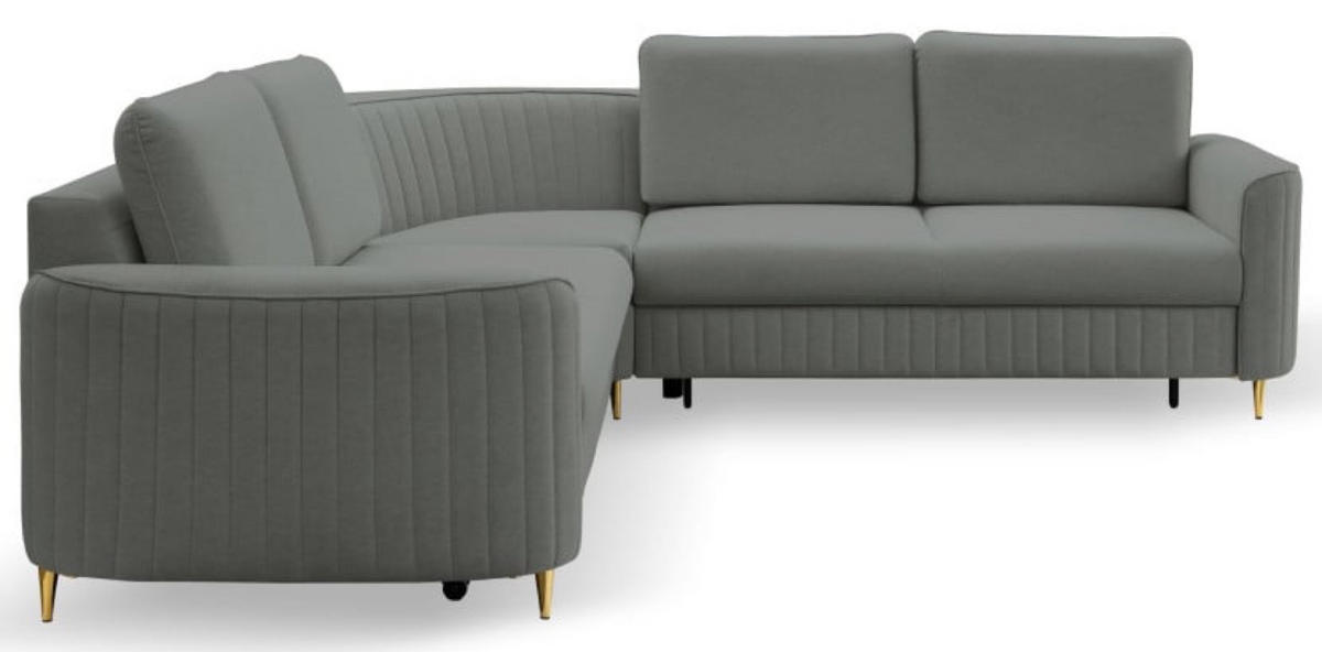 ECKSOFA Blau LOREN Mit Schlaffunktion Und Bettkasten - Blau/Dunkelblau, Textil (251/251cm) - Sepro Meble