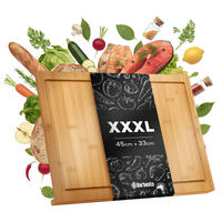 SCHNEIDEBRETT eckig 45/33/3.5 cm Holz Natura - Eukalyptusholzfarben, Holz (45/33cm) - CLP