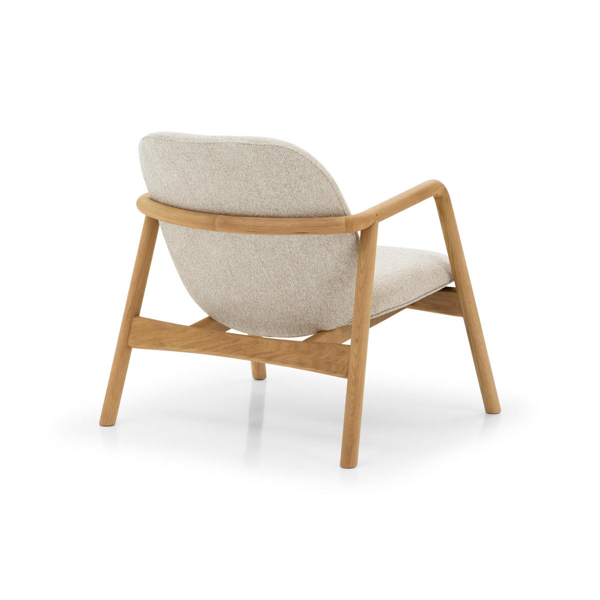 SESSEL Theo, Natur Massiveiche - Beige, Holz (76/78/77cm) - WOODEK