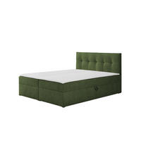 BOXBETT Toronto 160x200 Bonell-Matratze H3 und Topper - Silberfarben/Grün, Holz/Holzwerkstoff (160/200cm) - Ravio
