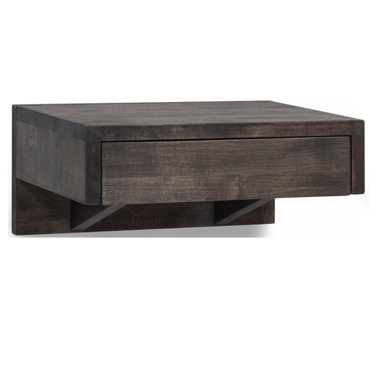 NACHTTISCH Bo 2er Set, schwarze Birke, 30/40/18 cm - Schwarz, Holz (40/18/30cm) - WOODEK