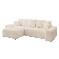 ECKSOFA Ottomane links/rechts ENIL-L 290x175x84 Beige Cord - Beige, Holzwerkstoff/Kunststoff (290/175cm) - ALTDECOR