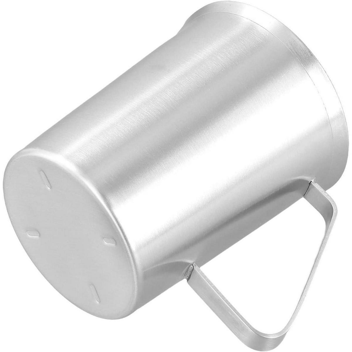 MESSBECHER 2-teiliges Set Edelstahl 500 ml - Silberfarben, Metall (0.5L)