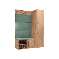 GARDEROBEN-SET Medi II - Schwarz/Eiche Artisan, Holzwerkstoff/Kunststoff (40/191/50cm) - MIRJAN24