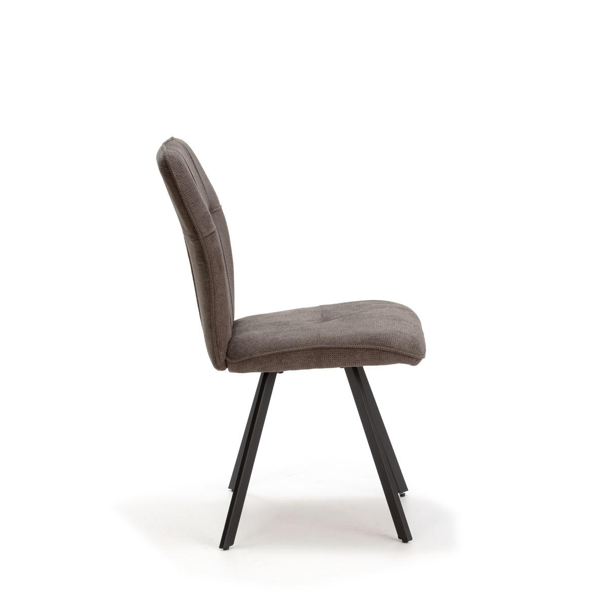 ESSZIMMERSTUHL Mery Grau 47/60/48 cm 4er-Set - Grau, Textil (60/48/47cm) - Calicosy