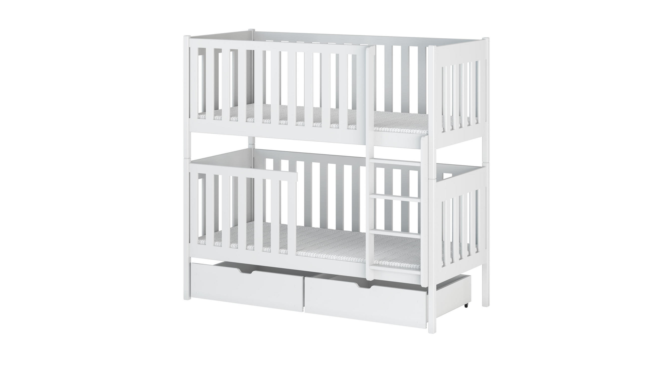 ETAGENBETT WEIß - Weiß, Holz (90/200cm) - FURNLUX