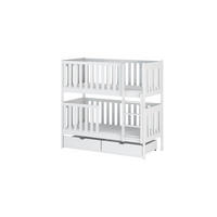 ETAGENBETT WEIß - Weiß, Holz (90/200cm) - FURNLUX