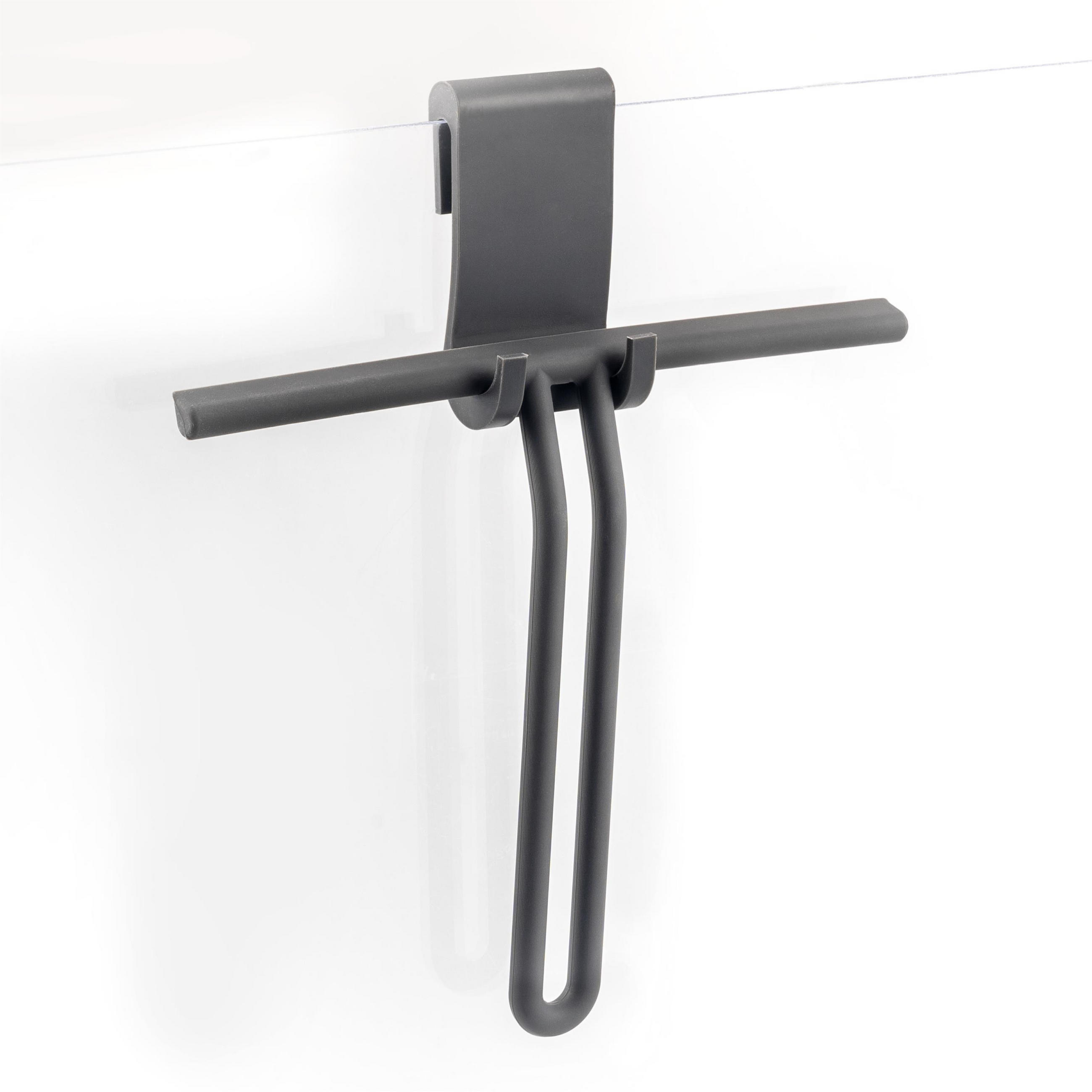 DUSCHABZIEHER 2er-Set, grau, Edelstahl - Grau, Metall (24/20/2cm) - bremermann