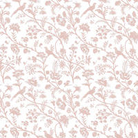 VLIESTAPETE Shepherd's Purse - Pink, Papier/Kunststoff (52/1000cm) - LAURA ASHLEY