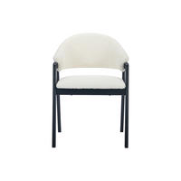 STUHL - 56 cm x 53.5 cm - Stoff - Weiß - SOLUNA - Schwarz/Weiß, Textil (56/82/53.5cm) - Vente-Unique