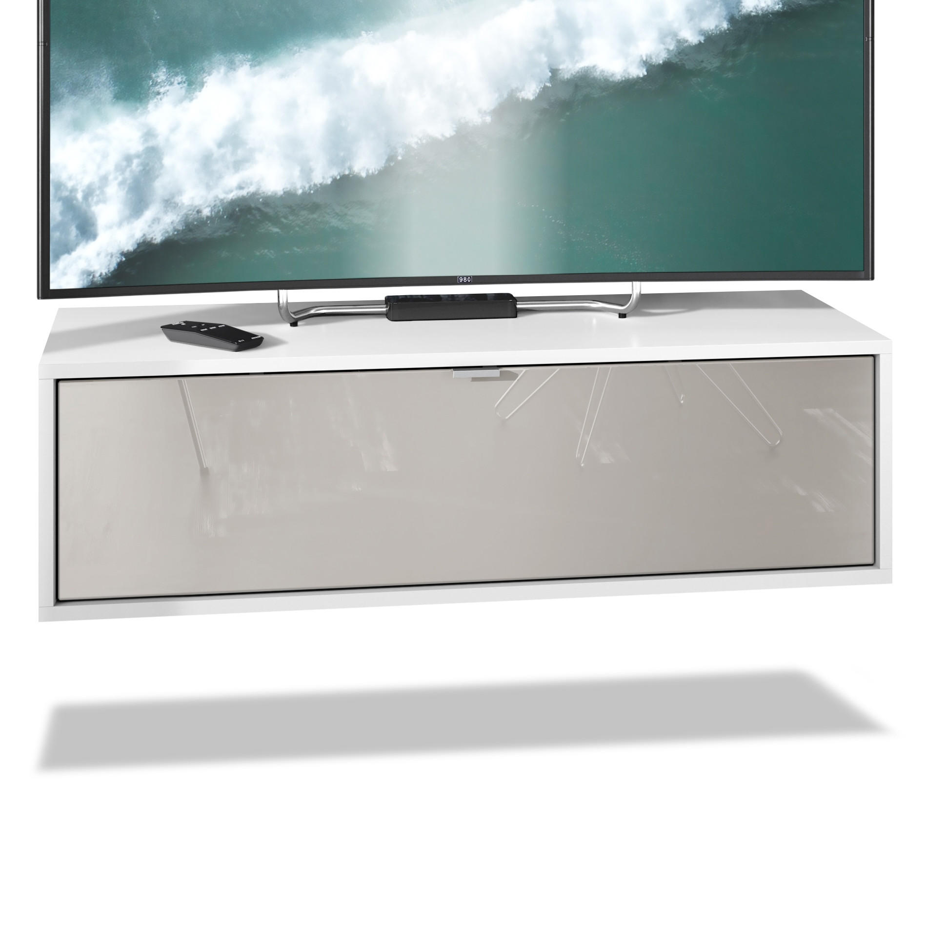 Vladon Lowboard Sand 100x29x37 cm