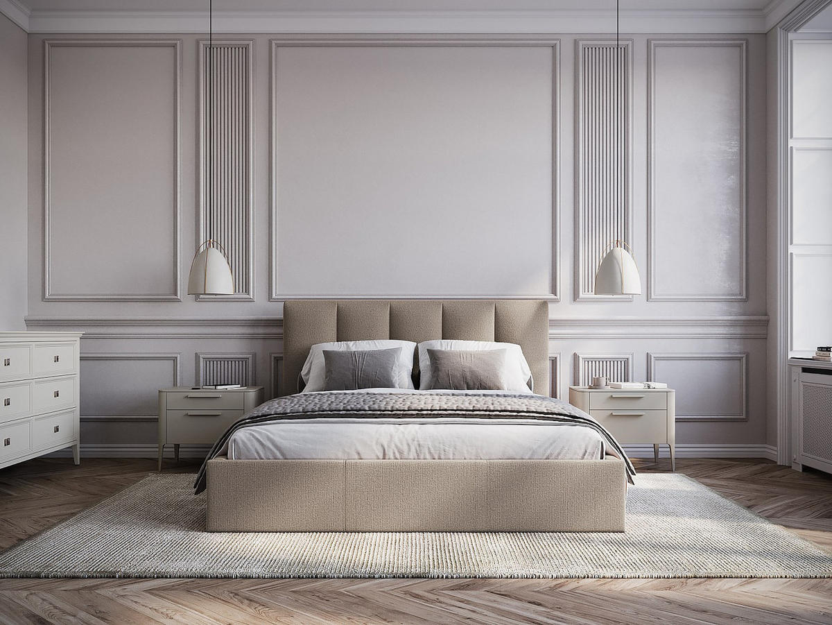 BETT mit Bettkasten - 2 -Sitzer - Polyester - taupe - KILACLO - Braun, Textil (213/190cm) - Vente-Unique