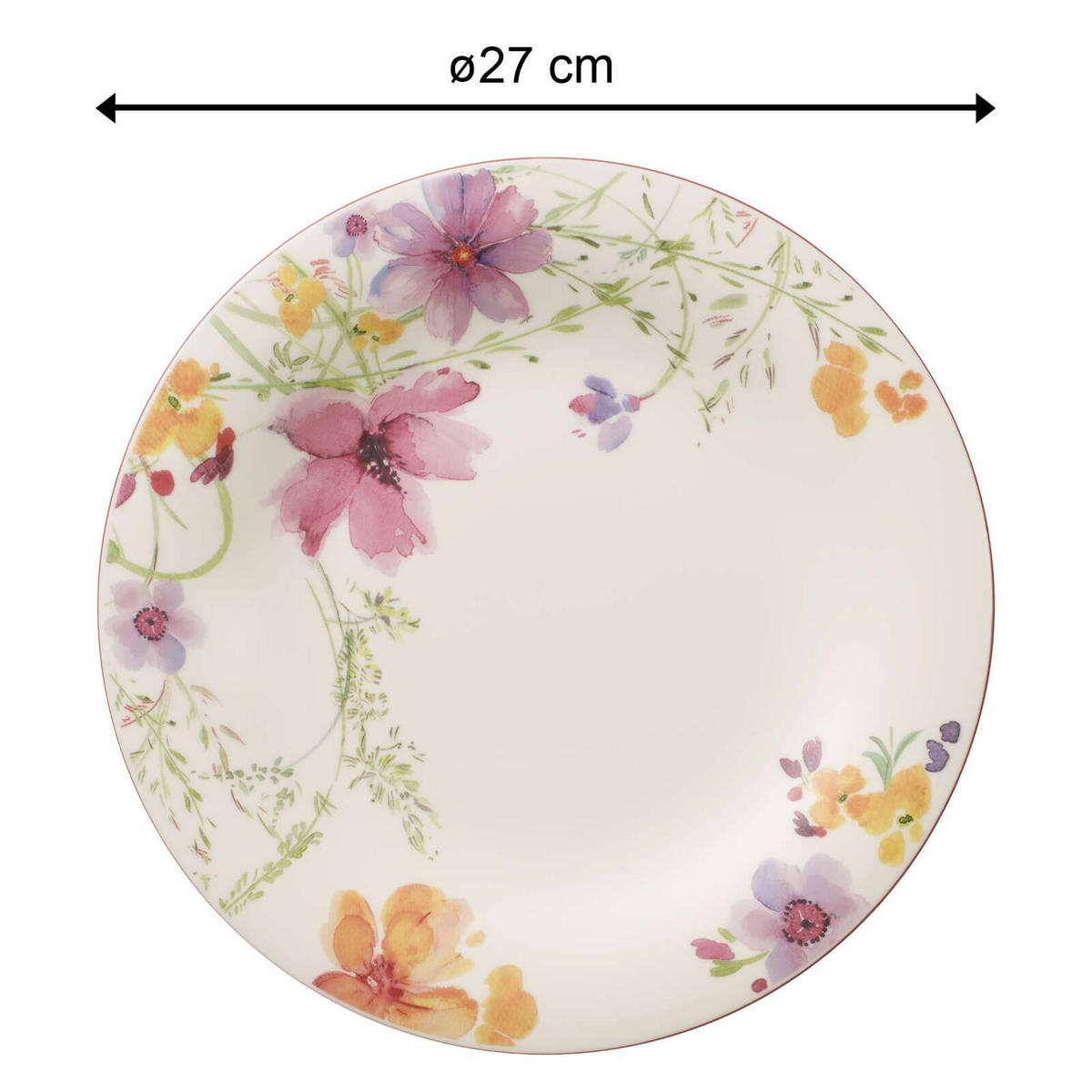 SPEISETELLER Mariefleur Basic bunt ø 27 cm 6er Set - Multicolor, Keramik (27cm) - Villeroy & Boch