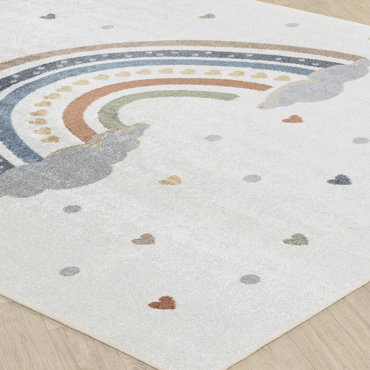 KINDERTEPPICH Maschinenwaschbar 160/213 cm Mehrfarbig - Multicolor, Naturmaterialien/Textil (160/213cm) - LIVABLISS