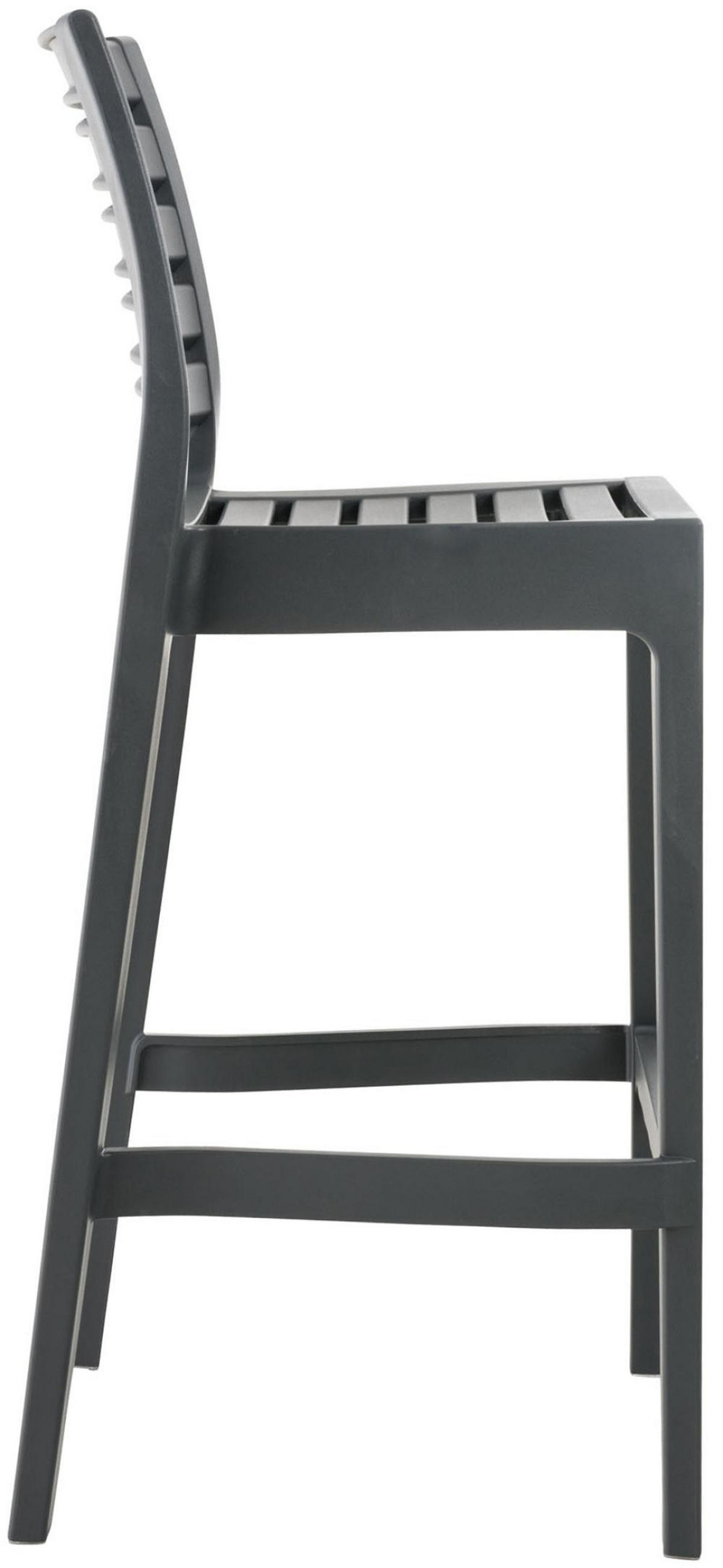 BARHOCKER 2er Set Kunststoff dunkelgrau - Dunkelgrau, Kunststoff (45/105/51cm) - CLP
